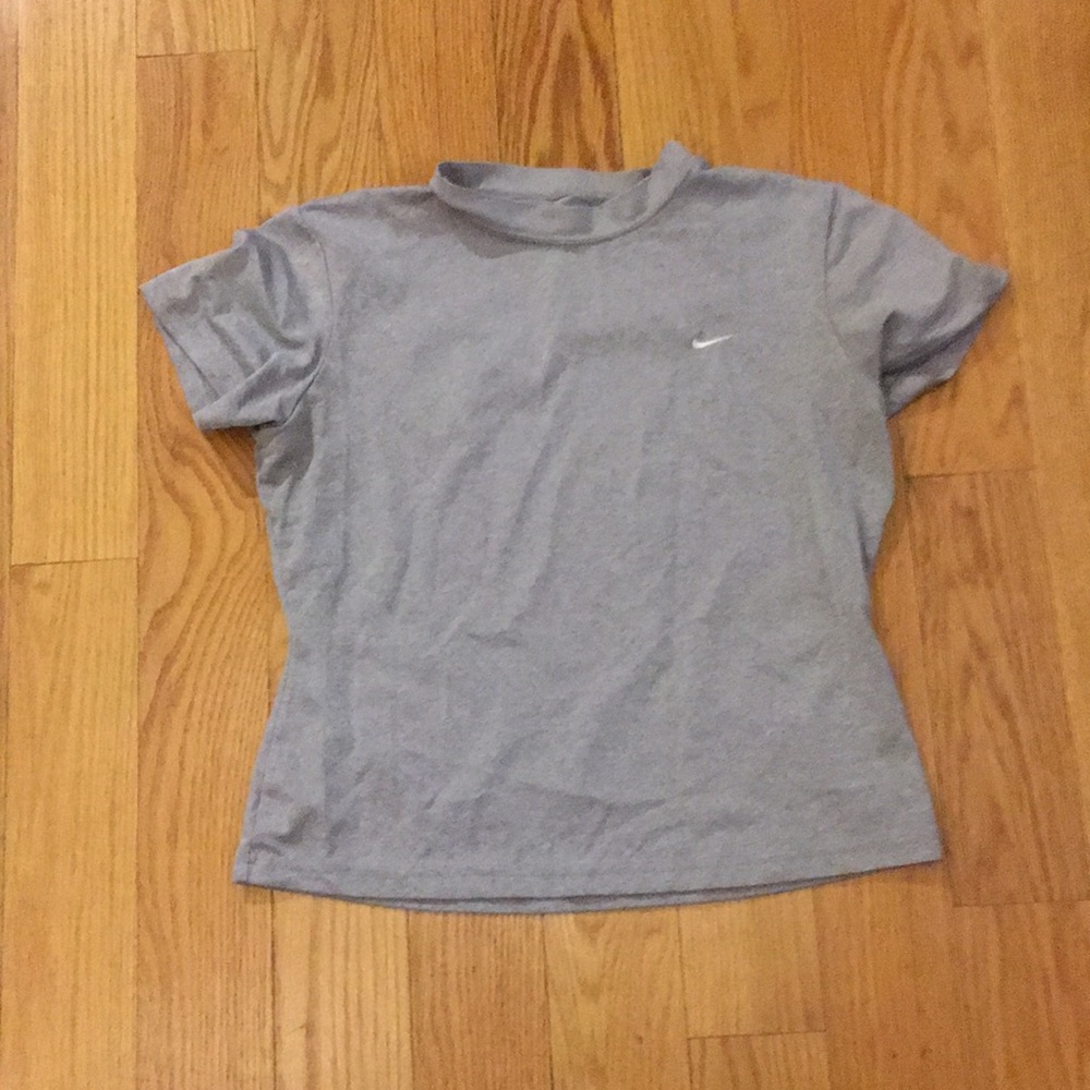 Grey dry fit tee
